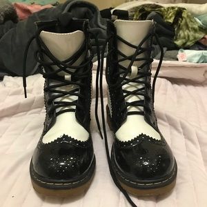 Faux doc marten boots